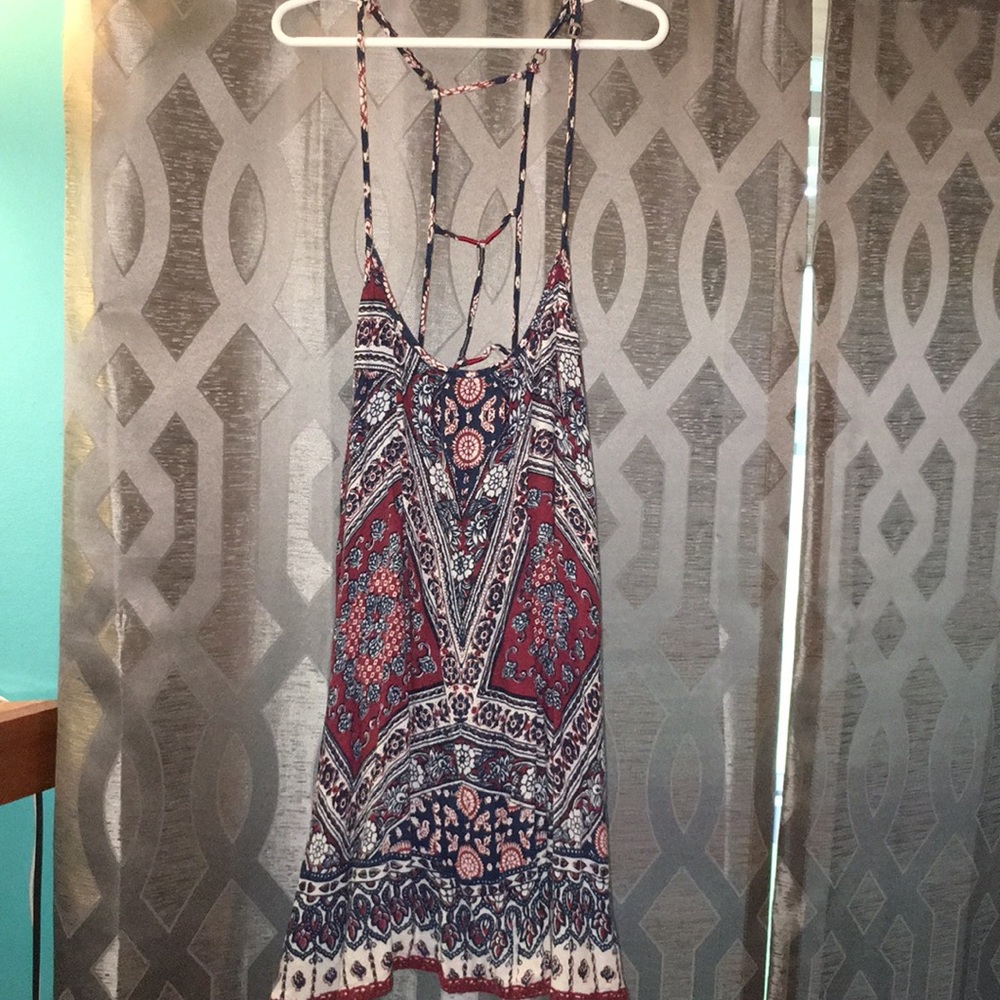 patterned tank, open back!